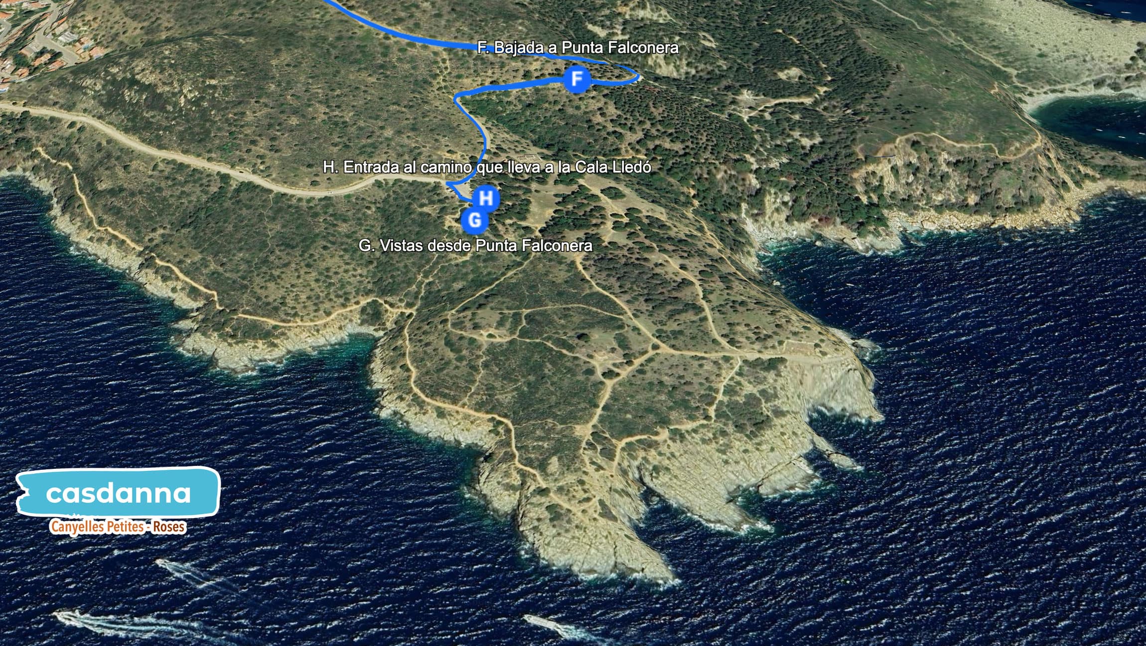 H: Zugang zum Wanderweg nach Cala Lledó