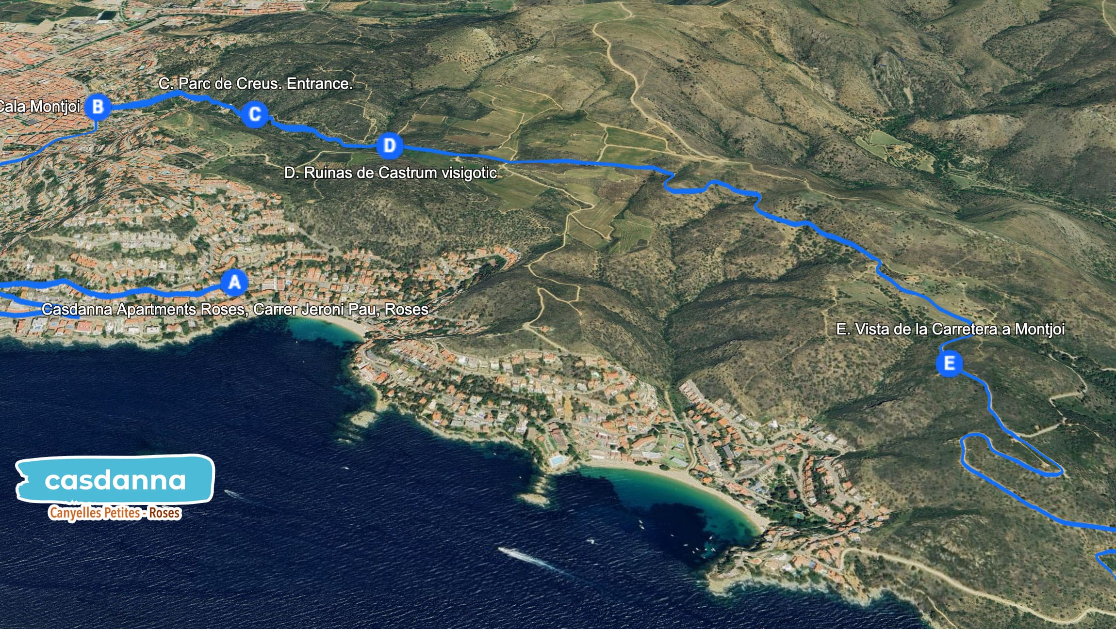 E : Vues le long du chemin