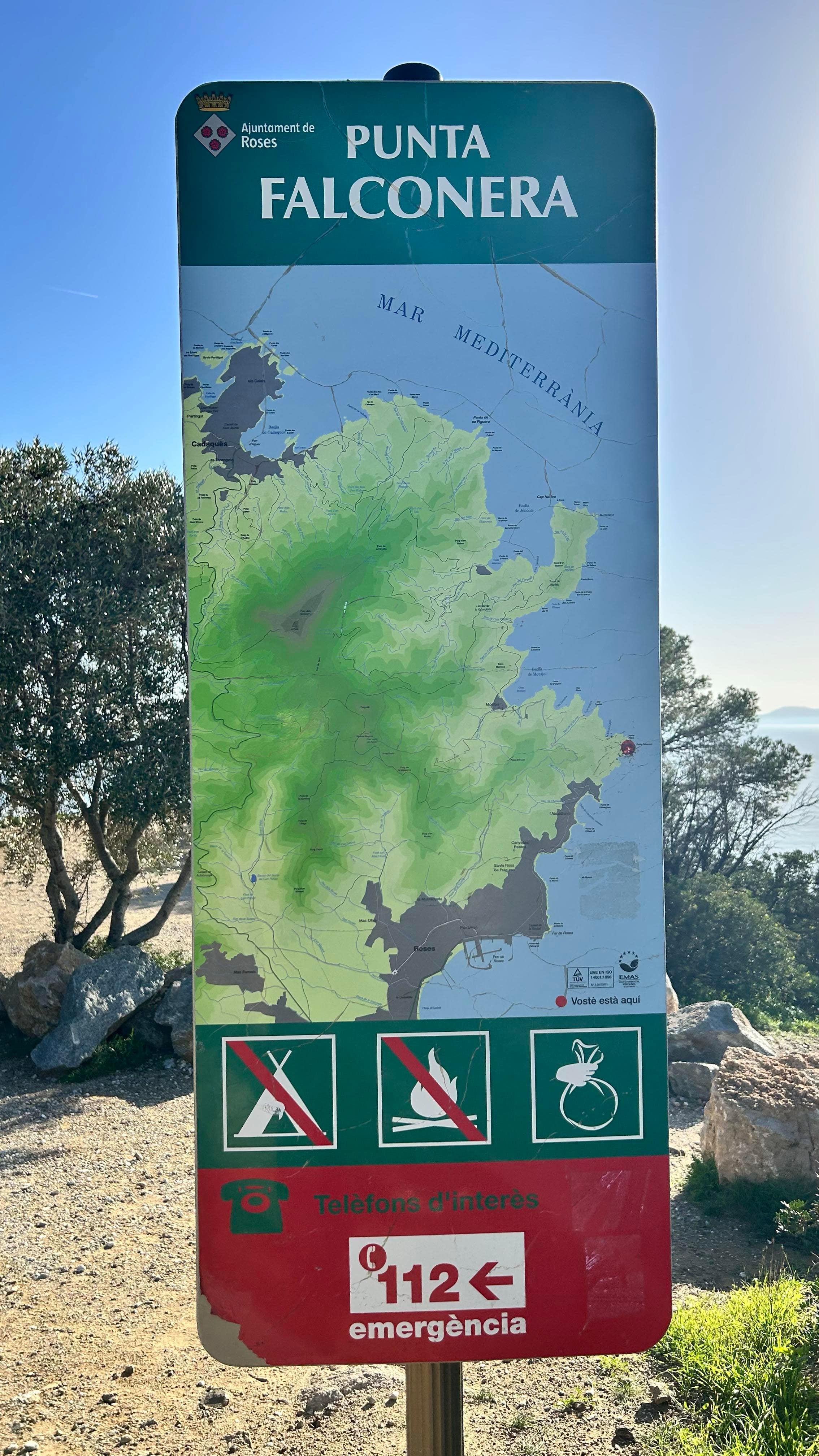 G: Ankunft und Aussicht von der Punta Falconera