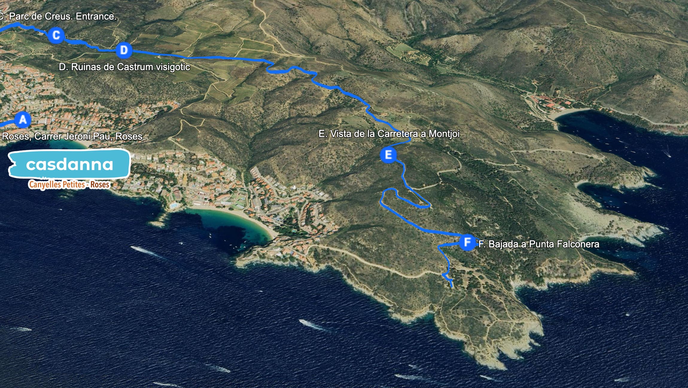 F: Descent to Punta Falconera