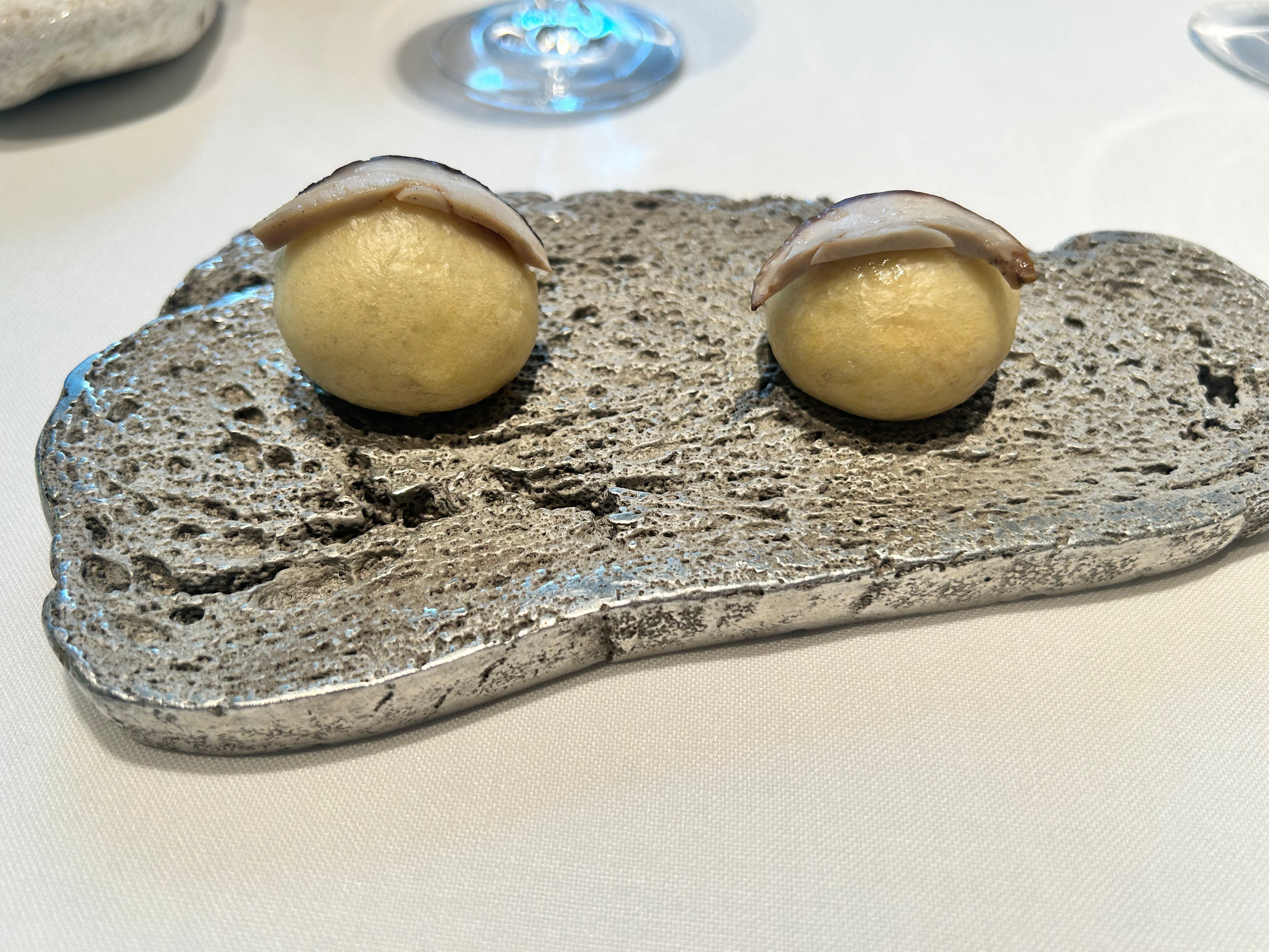 Brioche de boletus al vapor