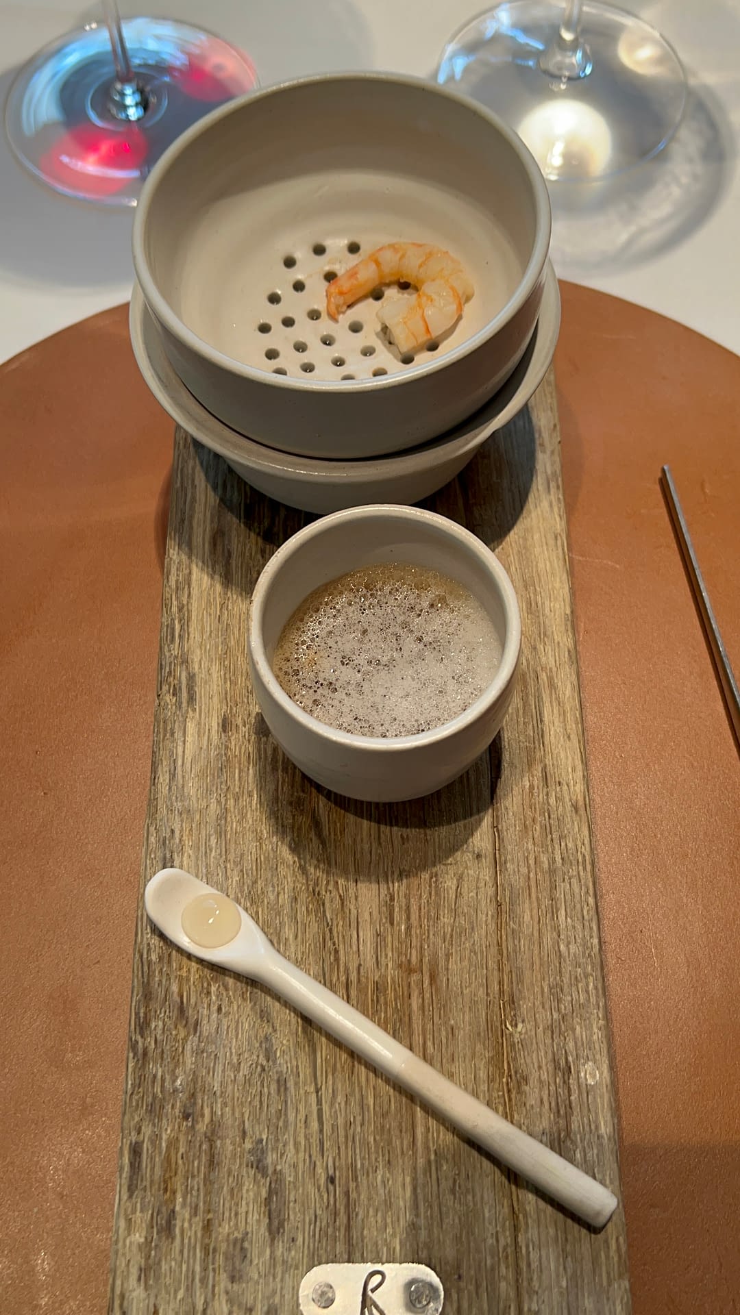 Langostino al vapor de Manzanilla